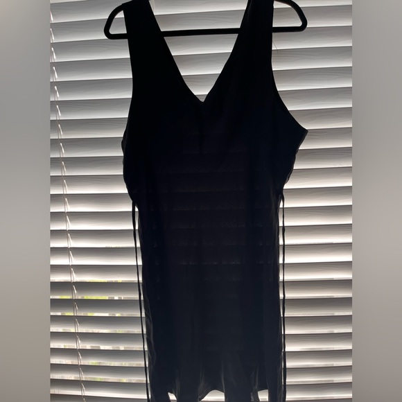 NWT, XL, Wild Fable, black V neck, ties back dress. - Picture 8 of 10